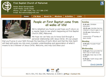 Tablet Screenshot of fbcmahomet.org